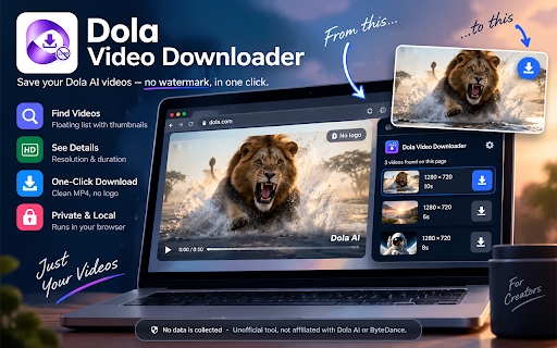 Dola Video Downloader – No Watermark (dola.com) screenshot