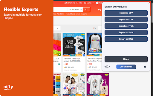 S-Market Scraper: Export Products, Reviews, Stores & More screenshot