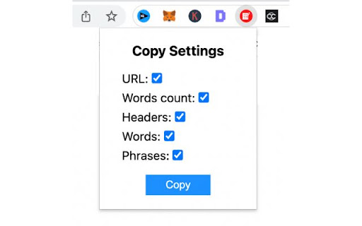 WordsAtScale Outline Extractor screenshot