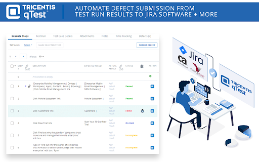 qTest Integration screenshot