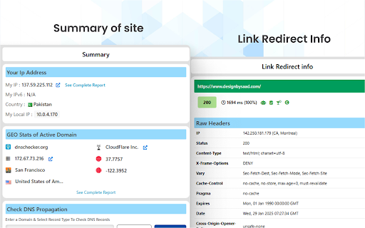 DNS Checker - SEO and Domain Analysis screenshot