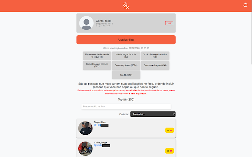 Followers & Unfollowers - Follower Manager screenshot