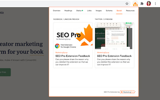 SEO Pro Extension screenshot