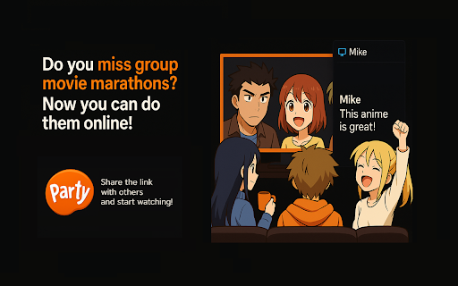 Crunchyroll Party: watch together and chat screenshot