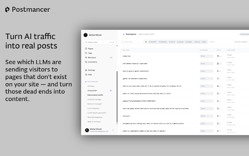 Postmancer — AI Power Tools for Ghost CMS screenshot