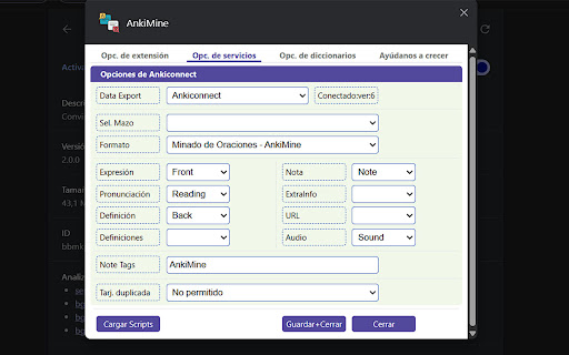 AnkiMine screenshot