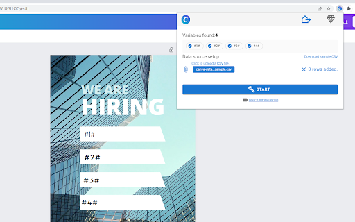 Canva Bulk Maker screenshot