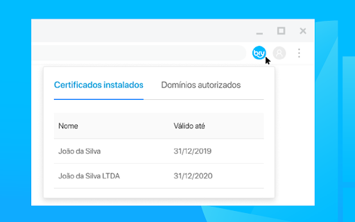 Assinatura Digital no Navegador screenshot