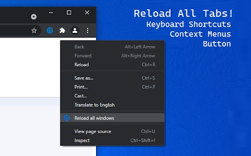 Reload All Tabs screenshot