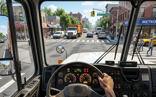 Play City Trash Truck Simulator screenshot