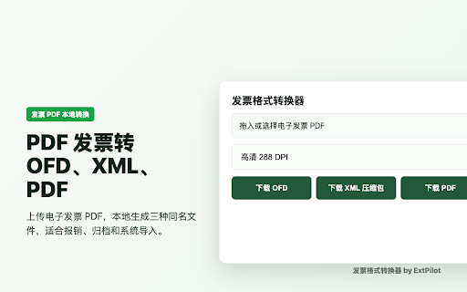 发票格式转换器 screenshot