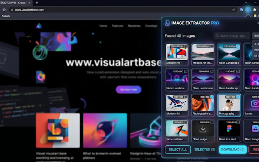 Quick Image Extractor screenshot