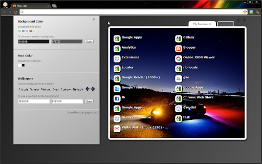 Incredible StartPage - Productive Start Page screenshot