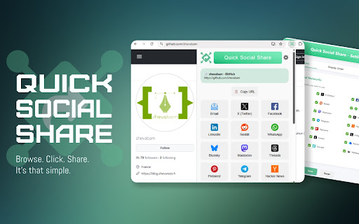 Quick Social Share screenshot