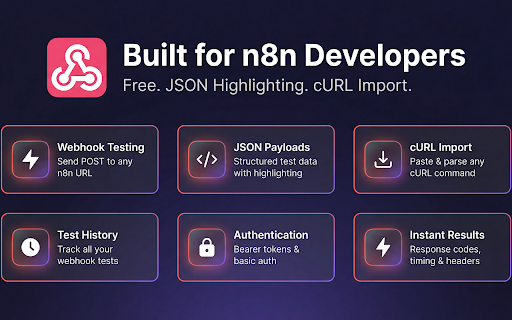 n8n Webhook Tester - Debug & Test n8n Automation Workflows screenshot