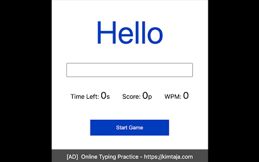 Typing Speed Game screenshot