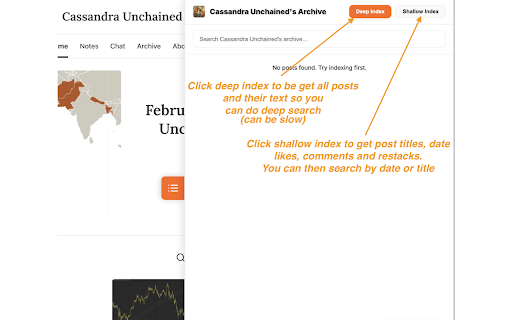 Substack Archive Search - Substack Post Indexer screenshot