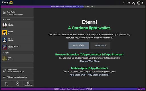 Eternl Beta screenshot