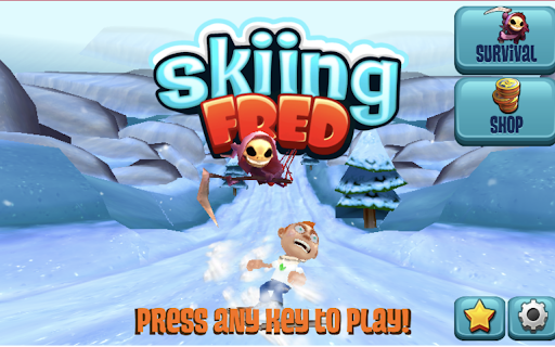 Skiing Fred - Unblocked Games screenshot