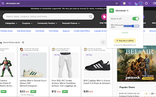 Slickdeals Filter screenshot