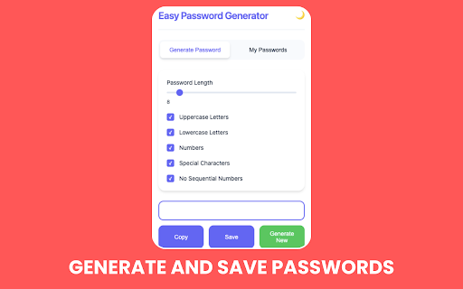 Easy Password Generator screenshot