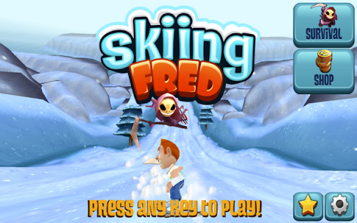 Skiing Fred Unblocked screenshot