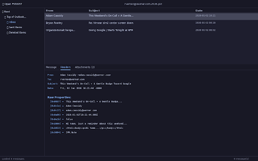 PST Viewer screenshot