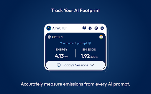 AI Wattch - Track Your AI Footprint screenshot