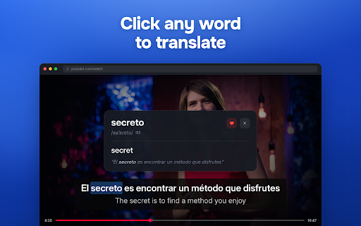 Linglass — Dual Subtitles for YouTube & Netflix screenshot