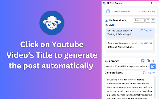 AI Post Creator screenshot
