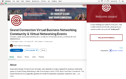 Grand Connection Networking Referral App screenshot