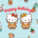Happy Holidays Hello Kitties Live Wallpaper icon