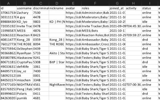 Discord User List Exporter screenshot