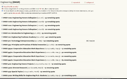 USC Schedule Helper screenshot