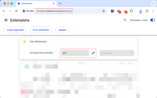 Fast Bookmark screenshot