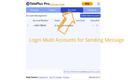 TelePlus - Multi-Accounts Sender screenshot
