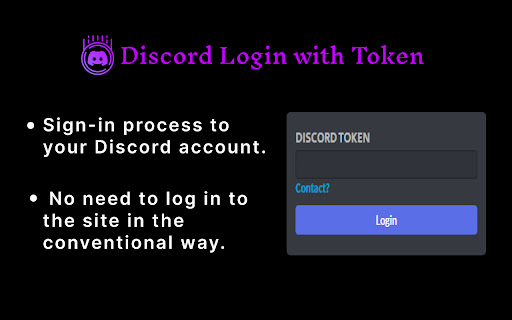 Discord Login with Token screenshot