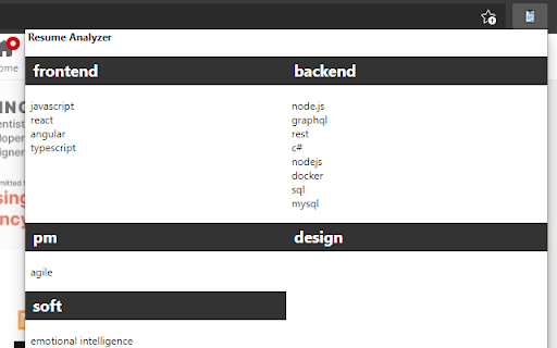 Resume Analyser screenshot