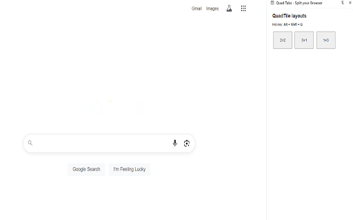 Quad Tabs - Split your Browser screenshot