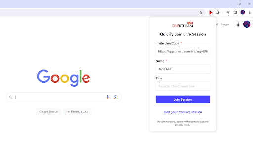 OneStream Live Studio screenshot