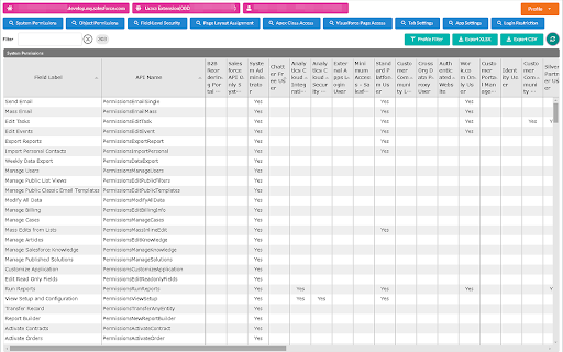 Salesforce Profile Reader screenshot