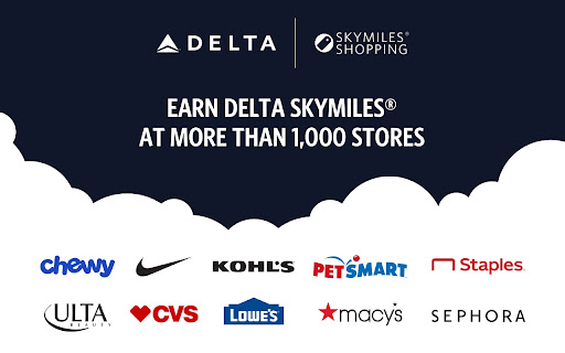 Delta Air Lines SkyMiles® Shopping℠ screenshot