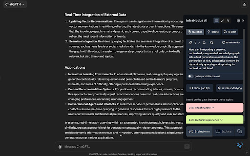 InfraNodus: AI Graph Insights for YouTube, ChatGPT, Google Search screenshot