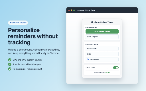 Airplane Chime Timer screenshot