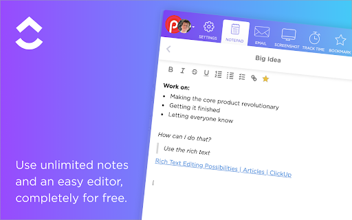 ClickUp: Tasks, Screenshots, Email, Time screenshot