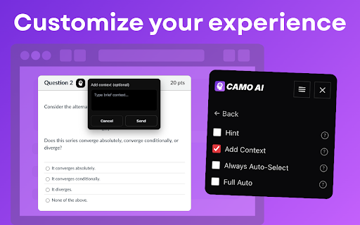 Camo AI - Homework & Quiz Helper screenshot