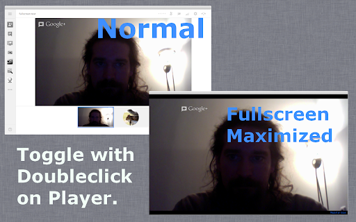 Toggle Fullscreen in Hangout screenshot