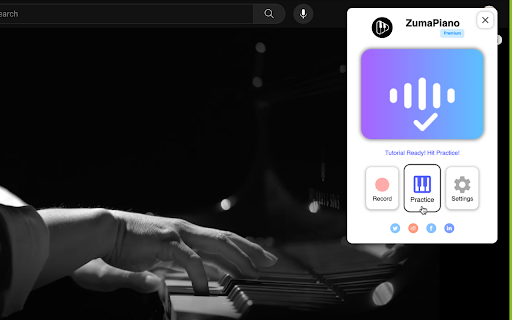 ZumaPiano: AI Piano Transcription & Lessons screenshot