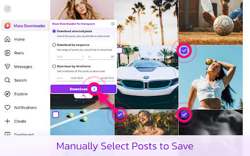 Mass Downloader for Instagram screenshot