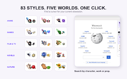 Custom Cursor for Chrome – Anime, Games & Characters screenshot